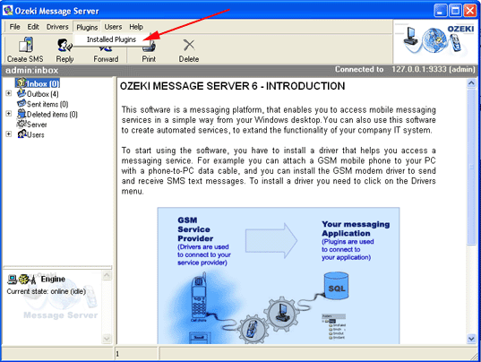 OzekiNG - SMS Server - Screenshot #1
