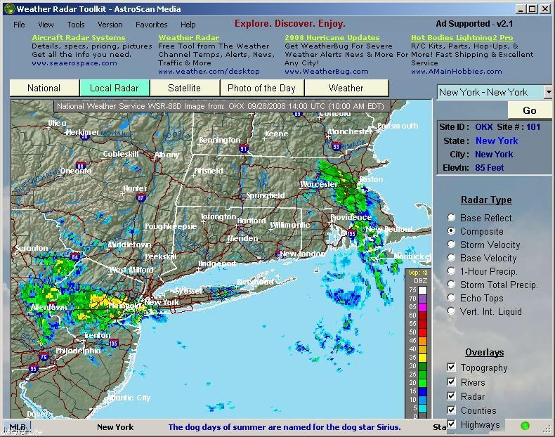 The Weather Radar Toolkit latest version Get best Windows software