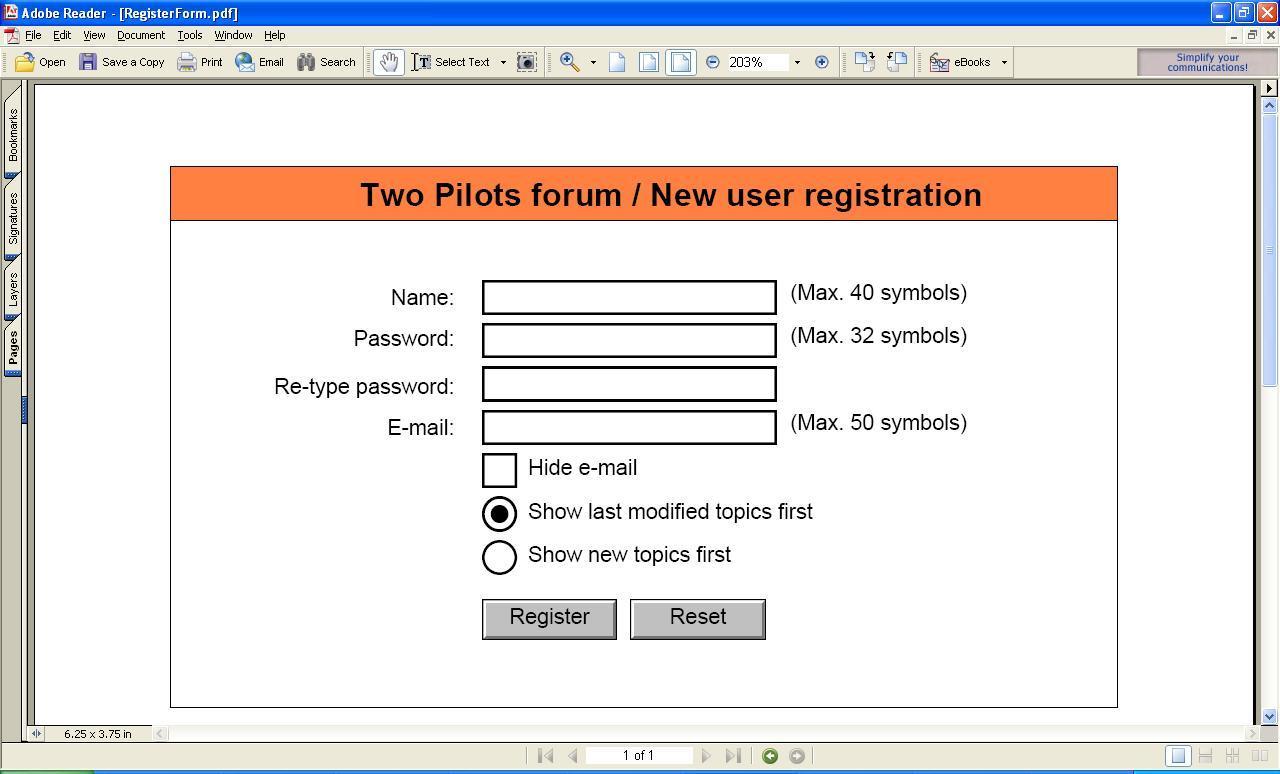 PDF Creator Pilot - Screenshot #1