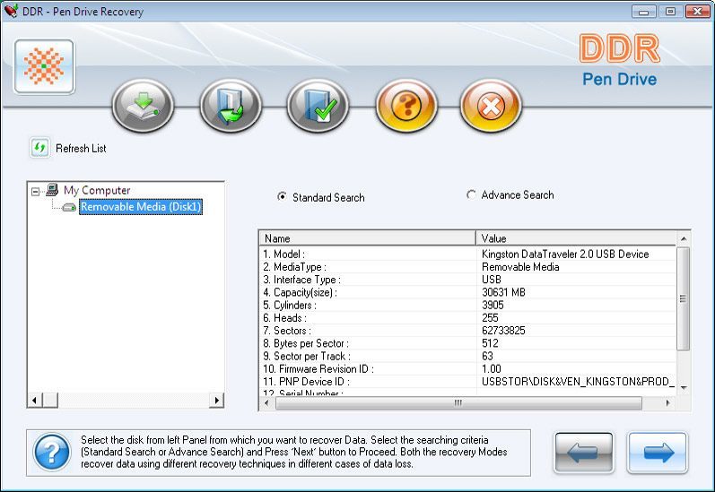 Data Doctor Recovery Pen Drive - Screenshot #2