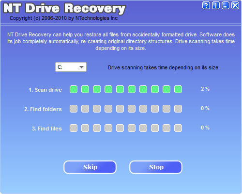 NT Drive Recovery - Screenshot #2