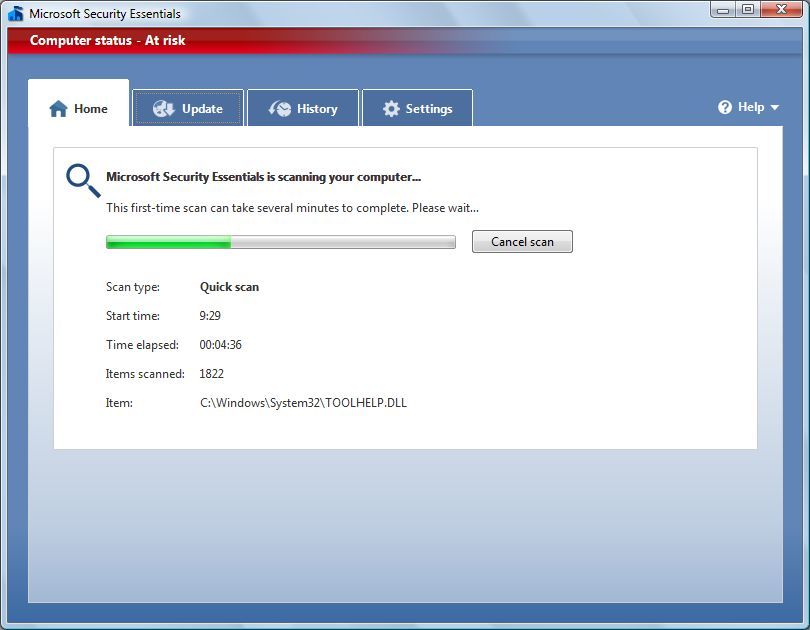 Microsoft Security Essentials - Screenshot #23