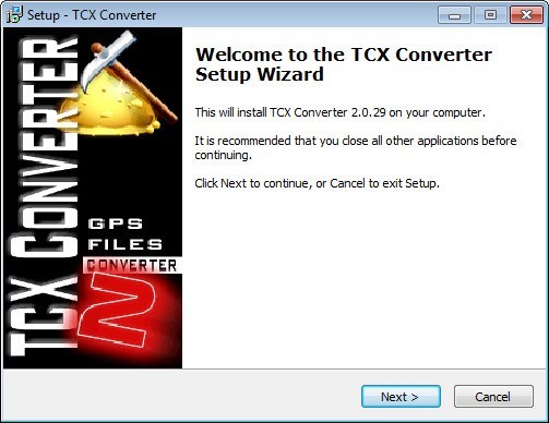 tcx file converter to fit