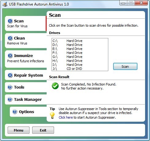 USB Flashdrive Autorun Antivirus - Screenshot #9
