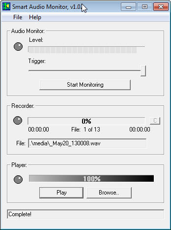 Smart Audio Monitor - Screenshot #1