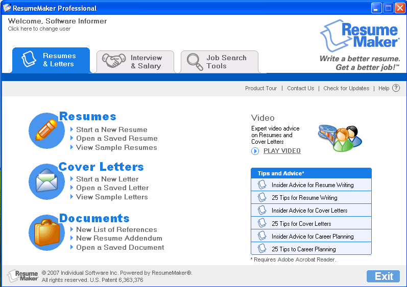 for windows download ResumeMaker Professional Deluxe 20.3.0.6016