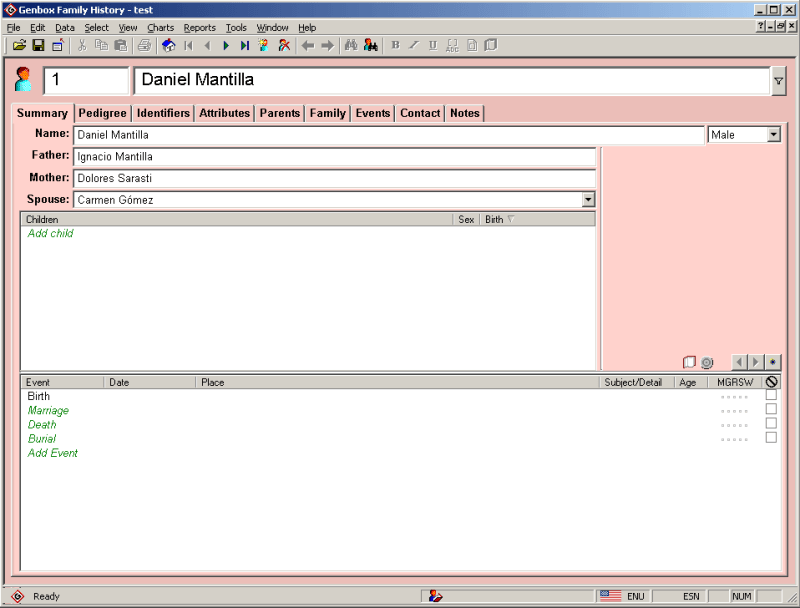 Genbox Family History - Screenshot #2