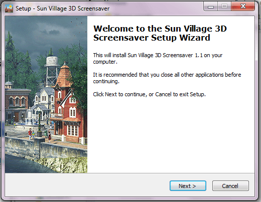 Sun Village 3D Screensaver - Screenshot #3