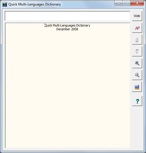 Quick Multi-Languages Dictionary - Screenshot #1