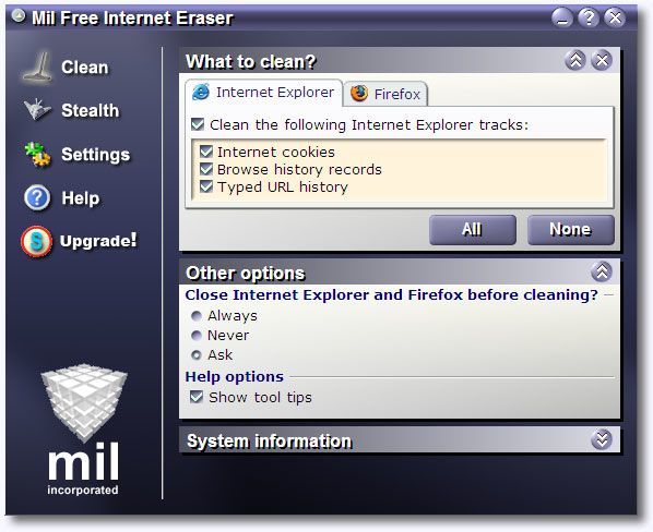 free internet eraser download