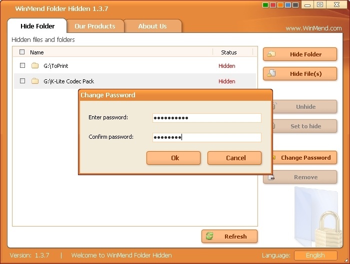 WinMend Folder Hidden - Screenshot #11