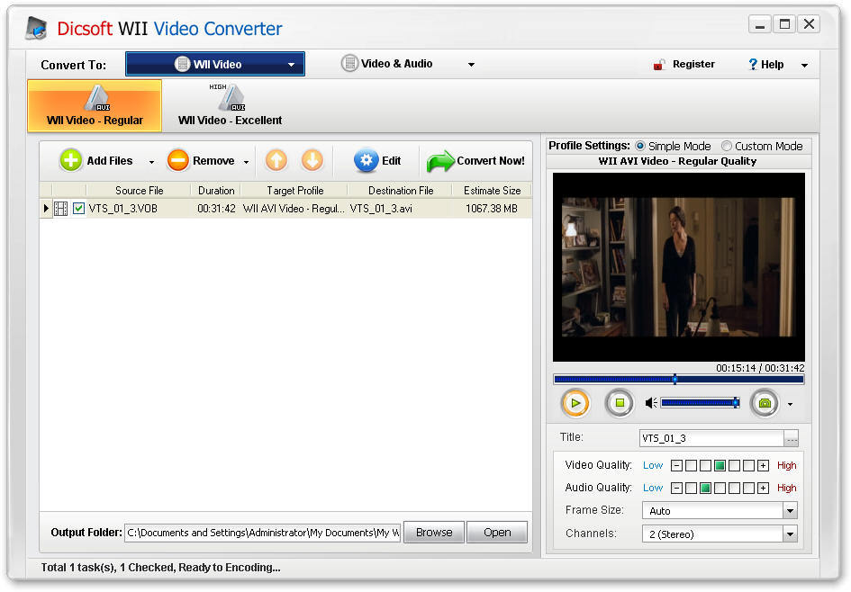 video converter to mjpeg 160x128