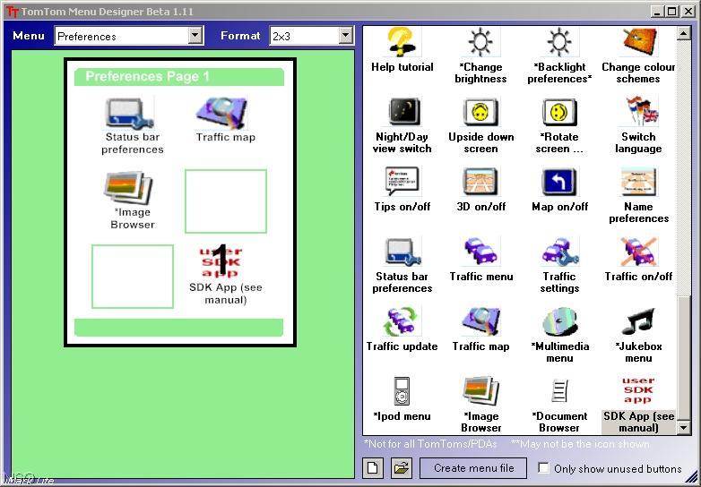 TomTom Menu Designer download for free SoftDeluxe