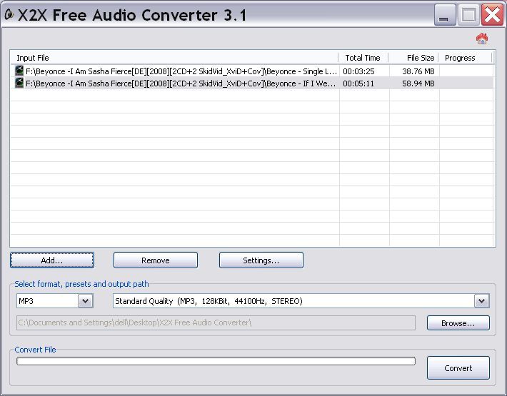 x2pro audio convert