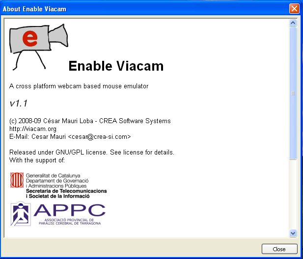 eViacam - Screenshot #6