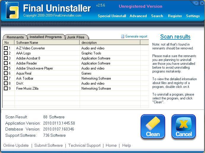Final Uninstaller - Screenshot #7