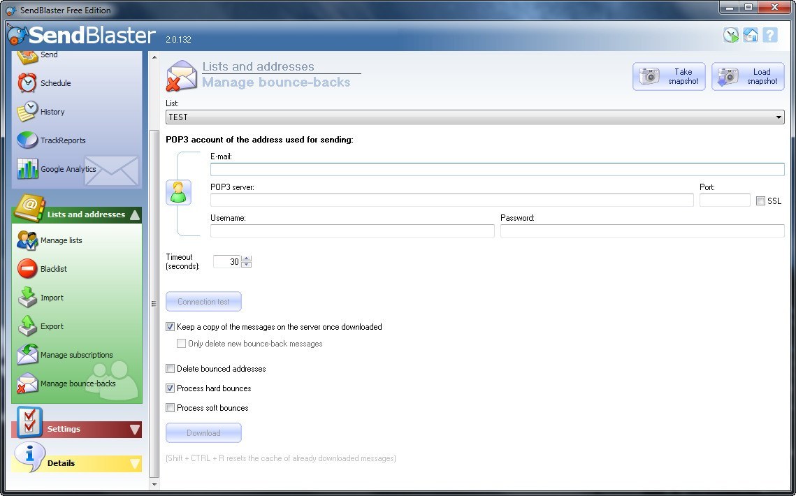 SendBlaster - Screenshot #8