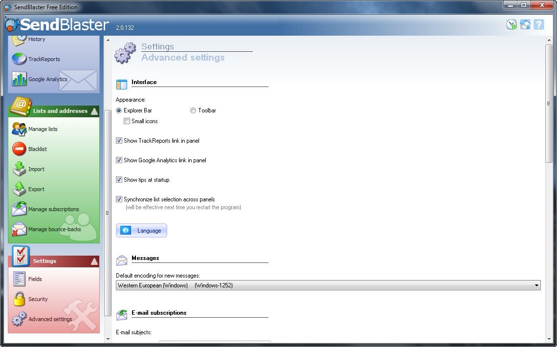 SendBlaster - Screenshot #6