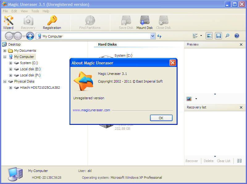 Magic Browser Recovery 3.7 free