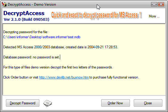 DecryptAccess latest version - Get best Windows software