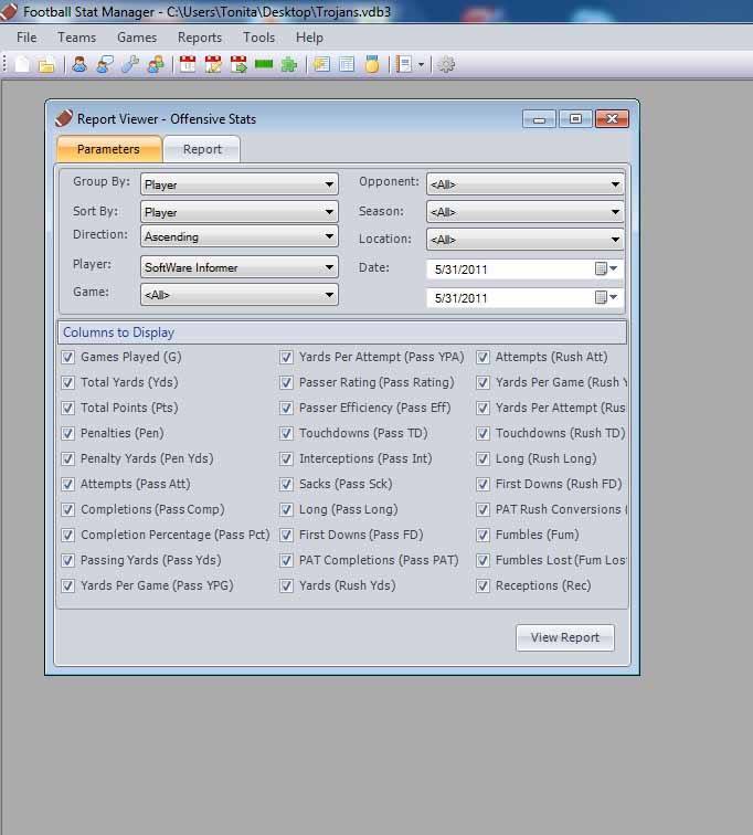 Football Stat Manager download for free SoftDeluxe