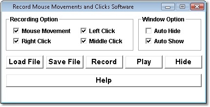 Record Mouse Movements and Clicks Software - Screenshot #1