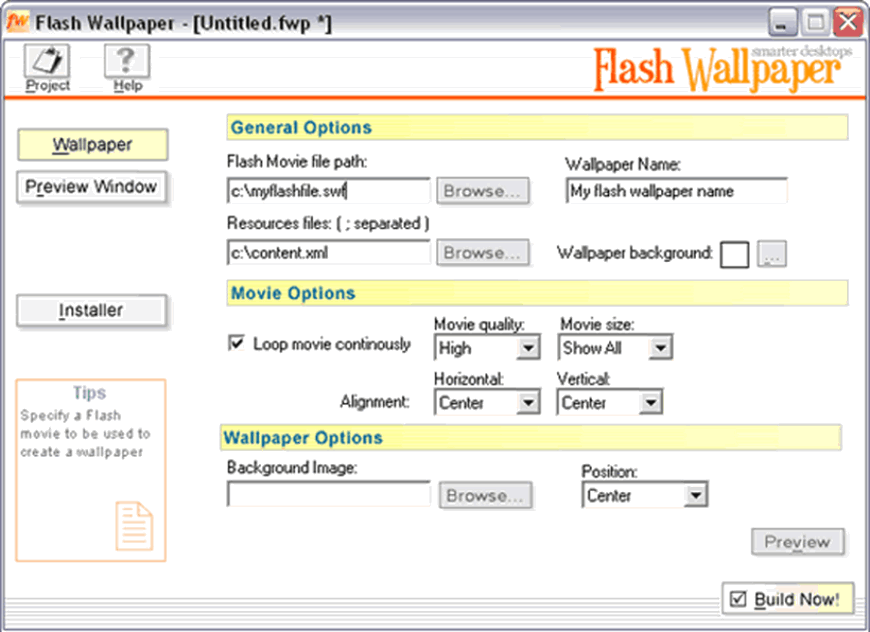 Flash Wallpaper - Screenshot #1