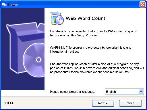MetaProducts MetaProducts Web Word Count - Screenshot #2