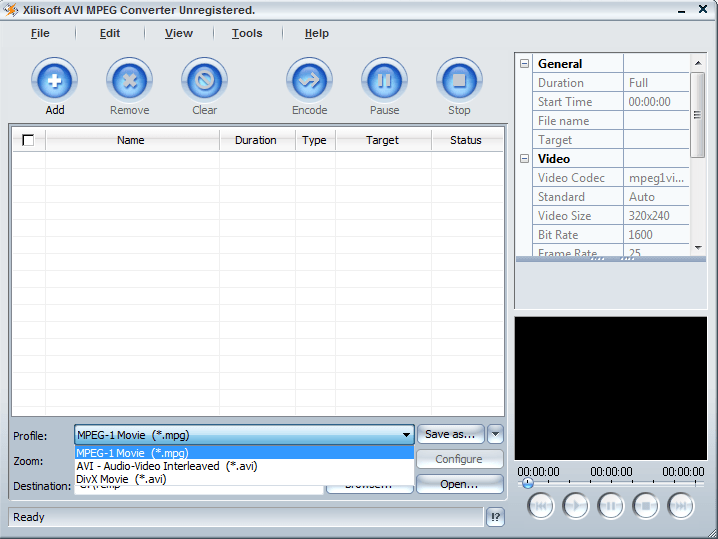 Xilisoft AVI MPEG Converter - Screenshot #16