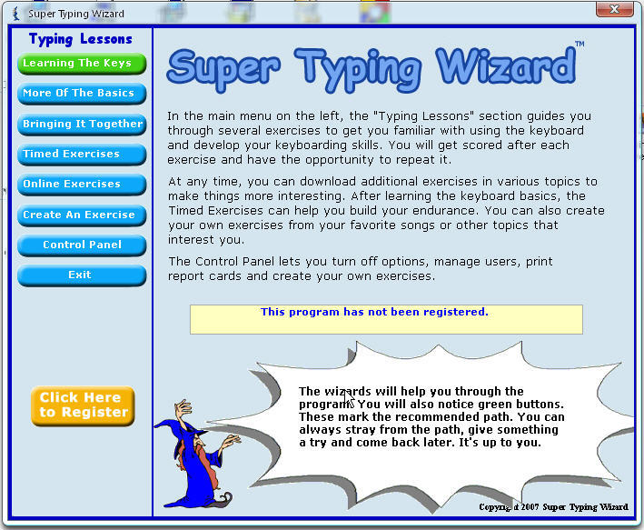 typing wizard