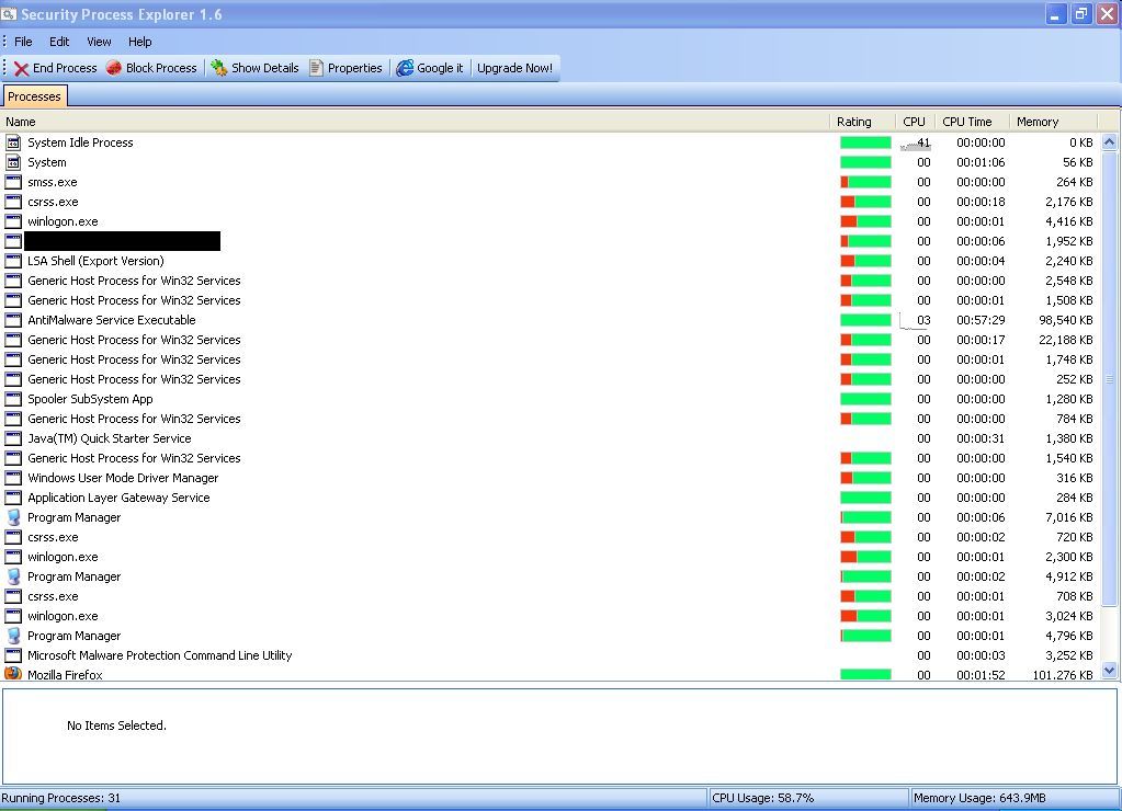 Security Process Explorer - Screenshot #4