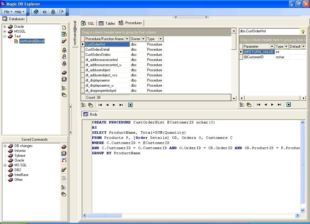 Magic DB Explorer - Screenshot #1