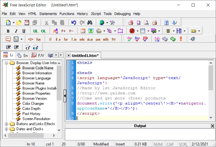 Free JavaScript Editor - Screenshot #4