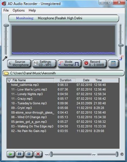 ad sound recorder windows 7 download