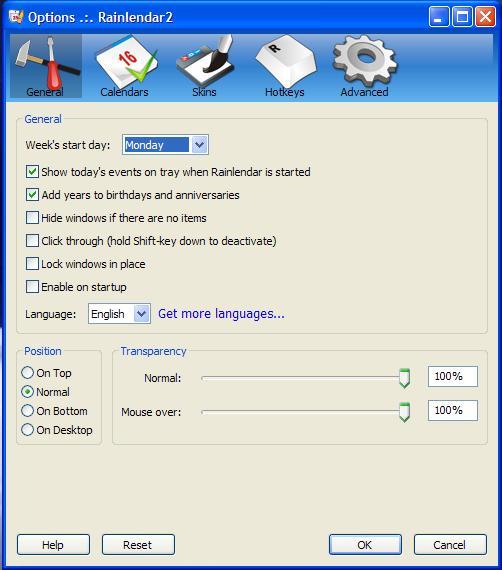 Rainlendar - Screenshot #11