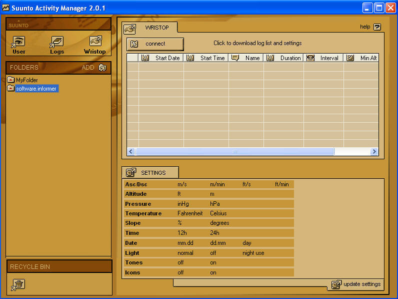 Suunto Activity Manager - Screenshot #2