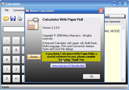 Calculator With Paper Roll - Screenshot #2
