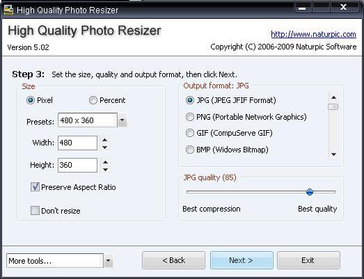 high quality photo resizer download