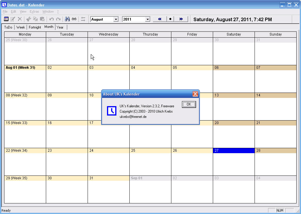 UK's Kalender download for free - SoftDeluxe