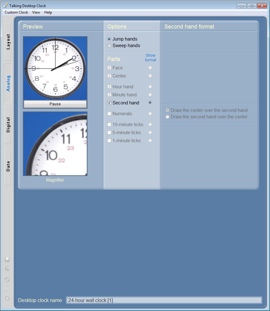Talking Desktop Clock download for free SoftDeluxe