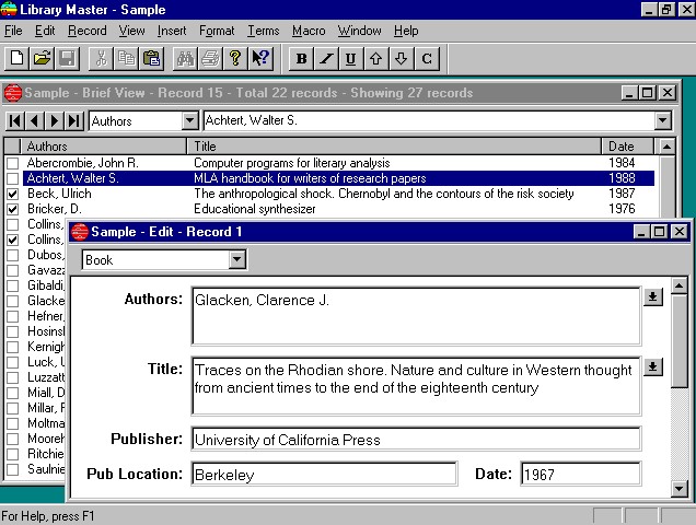 Library Master download for free - SoftDeluxe
