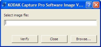 Kodak Capture Pro Software Image Verifier - Screenshot #1