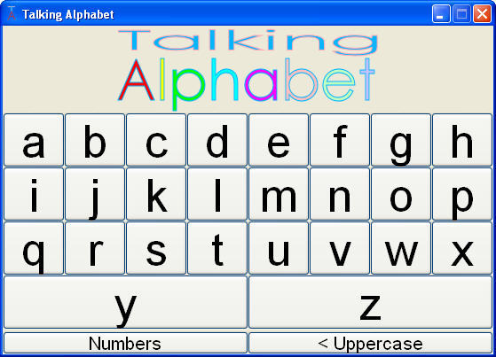 talking alphabet game