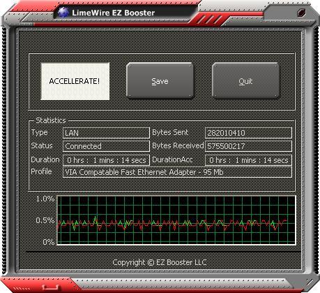 LimeWire EZ Booster - Screenshot #4