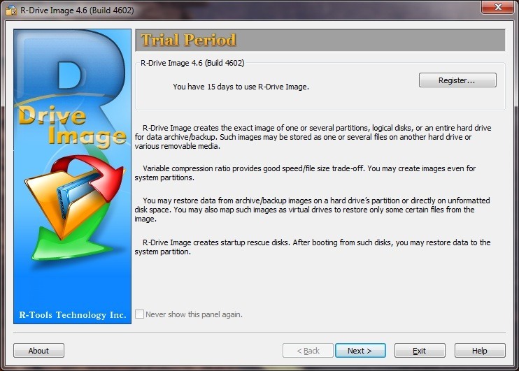 download the new for windows R-Drive Image 7.1.7110