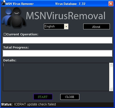 MSN Virus Remover - Screenshot #1