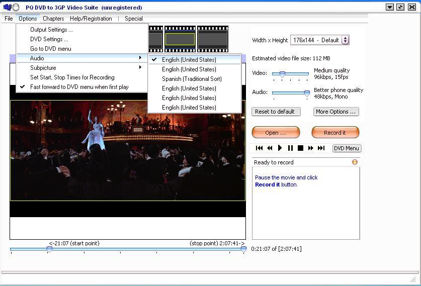 PQ DVD to 3GP Video Suite - Screenshot #1