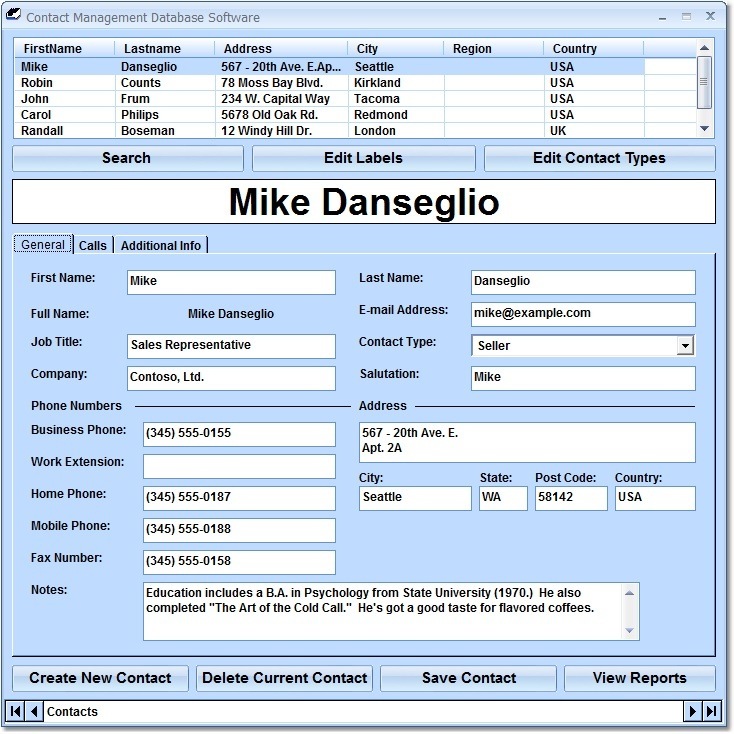 Contact Management Database Software download for free SoftDeluxe