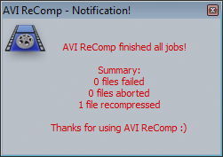 AVI ReComp - Screenshot #7
