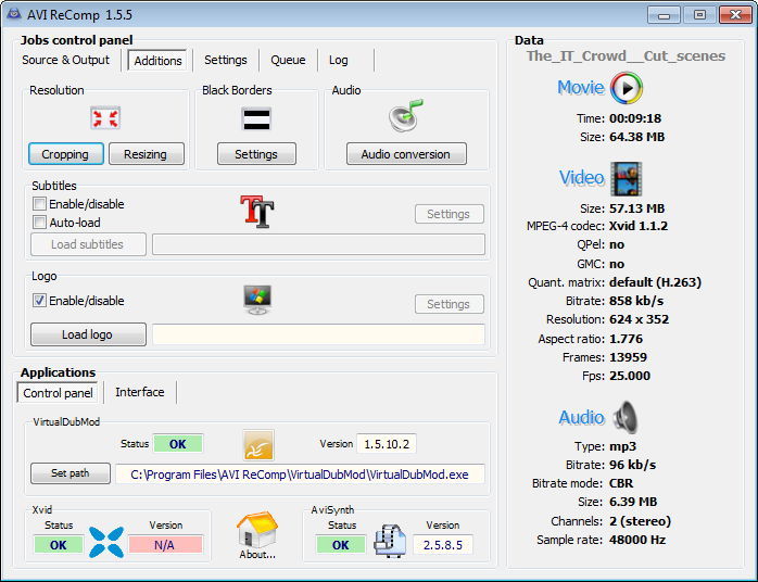 AVI ReComp - Screenshot #6